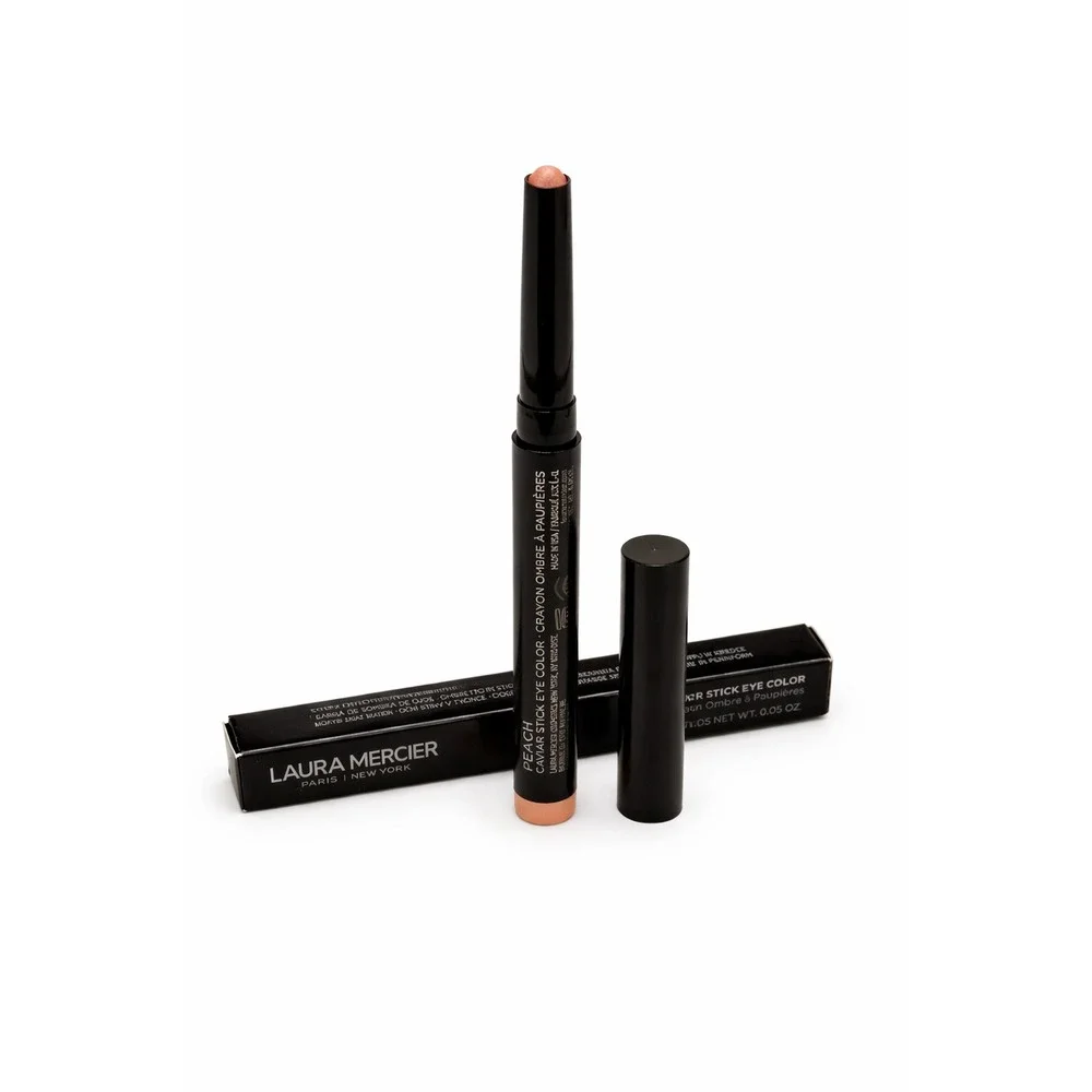 Lot‎ of 2-Laura Mercier PEACH Caviar Eyeshadow Stick Eye Color Full Size